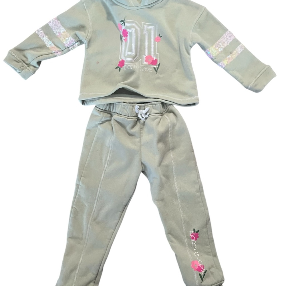 Olive Green Bodyglove Kids' Jogging Suit